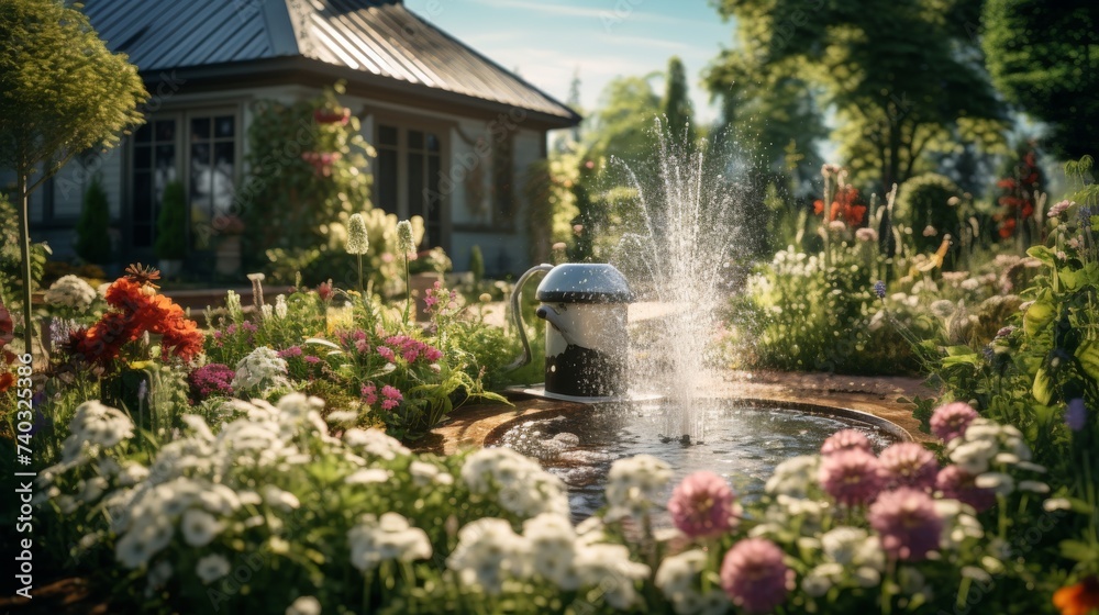 A Garden Filled With Pink Flowers