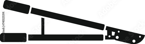 Pruning device icon simple vector. Garden work trim. Cutting edge limb