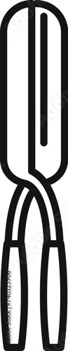 Long blade pruner icon outline vector. Work trim. Branch lawn service
