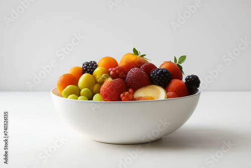 Super Fresh Delight  Vibrant Fruits in a Bowl