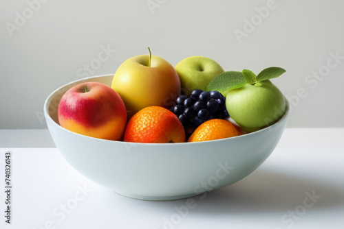 Super Fresh Delight  Vibrant Fruits in a Bowl