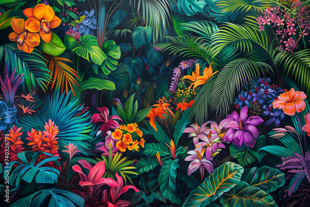 Verdant Wonderland: Teeming Tropical Jungle Verdant Wonderland: Teeming Tropical Jungle