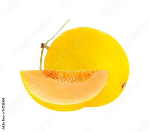 canary melon isolated on transparent png