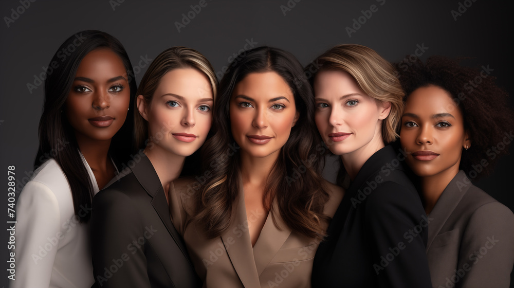 Inclusive and Diverse Team of Executives: Professional Business Group Photography. AI Generative. Inclusive and Diverse Team of Executives: Professional Business Group Photography. AI Generative.