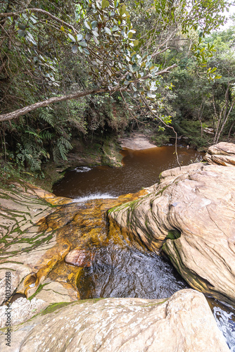 cachoeira na cidade de Barão de Cocais, Estado de Minas Gerais, Brasil photo