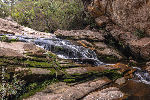 cachoeira na cidade de Barão de Cocais, Estado de Minas Gerais, Brasil photo