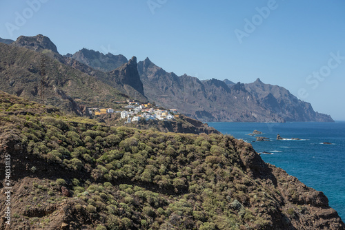 Beach Benijo and Taganana village on Tenerife