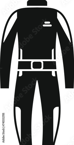 Diving school costume icon simple vector. Summer vacation. Deep sport sea