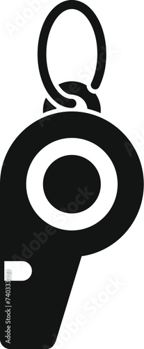 Diving whistle icon simple vector. Exotic travel. Extreme nature adventure