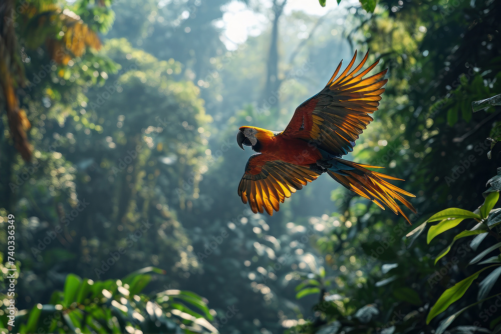cotorra, ave, guacamaya, rojo, animal, tropical, pico, variopinto