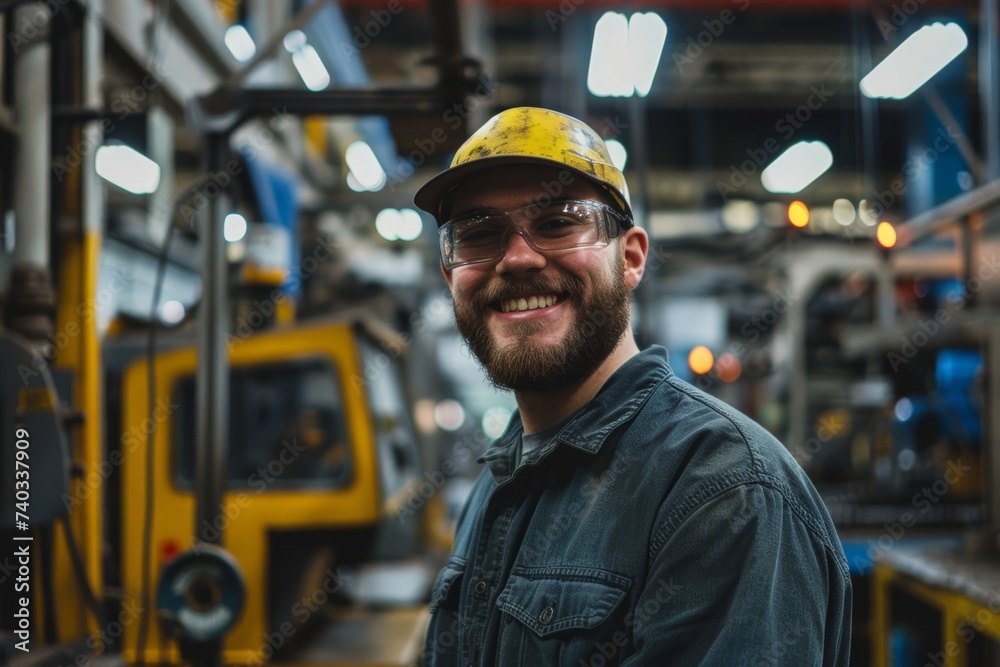 Industriearbeiter Lächeln Fachkraft Engineering Industrielle Umgebung Wartung Teamgeist Professionalität Effizienz Arbeitssicherheit Facharbeit Industriearbeiter Lächeln Fachkraft Engineering Industrielle Umgebung Wartung Teamgeist Professionalität Effizienz Arbeitssicherheit Facharbeit