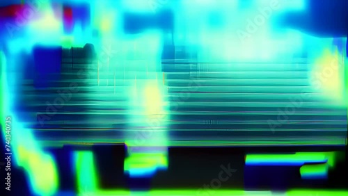 abstract video glitch