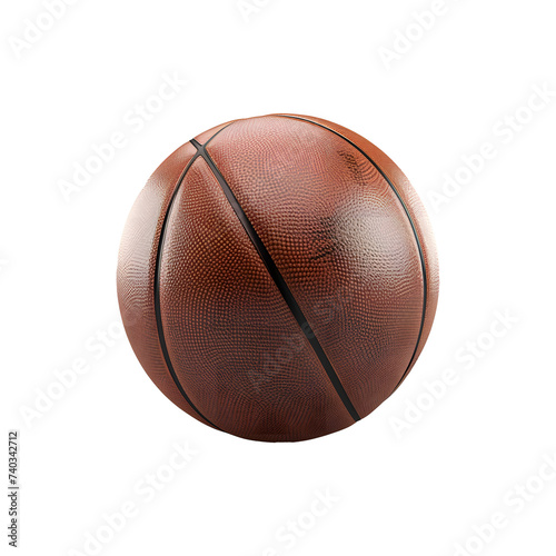 Basketball on White Background © Ilugram
