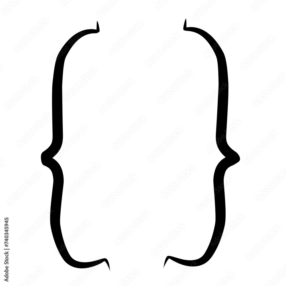 hand drawn bracket