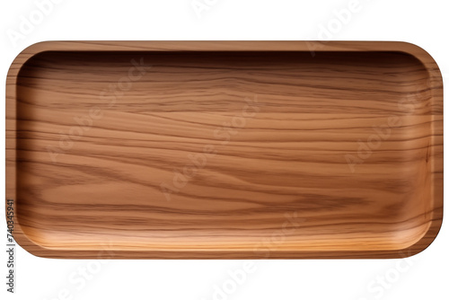 Wooden Tray PNG isolated on a white and transparent background - serving tray Restaurant kitchen Chef cooking kit material cookery Concept