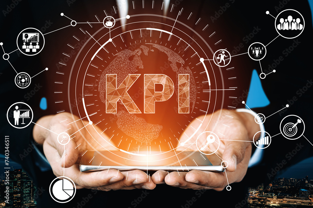 Foto de KPI Key Performance Indicator for Business Concept - Modern ...
