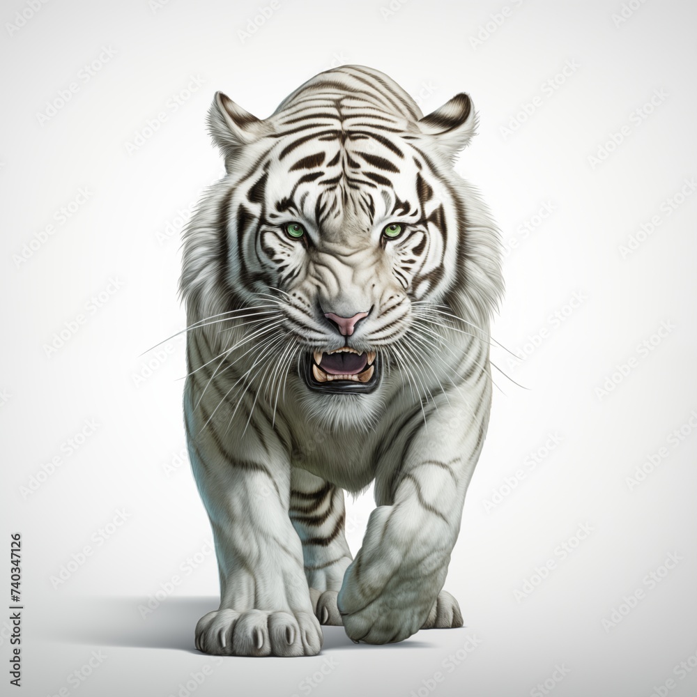 Obraz premium Colorful tiger head