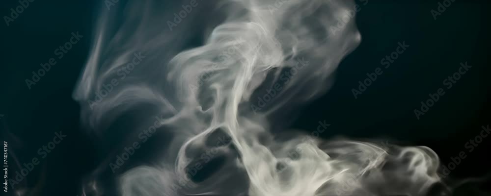 Rising Smoke on Black Background Rising Smoke on Black Background