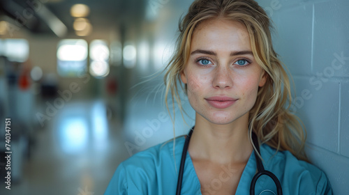 Woman doctor or nurse