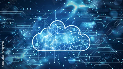 Cloud computing represents the seamless connectivity and technological advancement, enabling the storage, processing, and access of data and applications over the internet, fostering innovation 