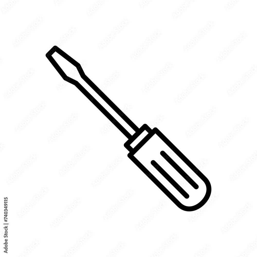 Screwdriver icon vector. tools icon vector Screwdriver icon vector. tools icon vector