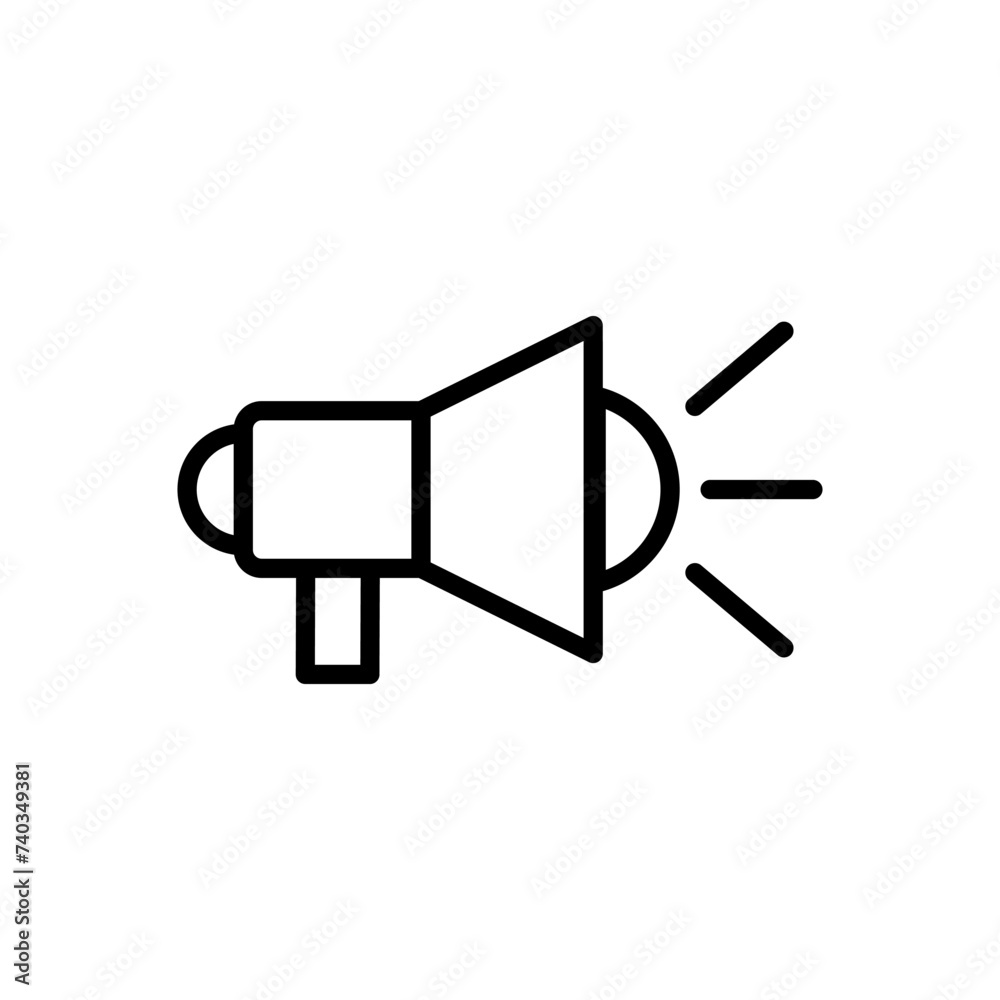 Megaphone icon vector. Loudspeaker icon vector. Megaphone icon vector. Loudspeaker icon vector.