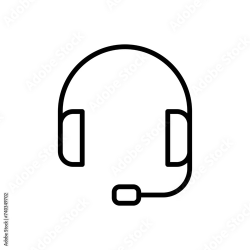 Headphone icon vector. Headvector icon symbols