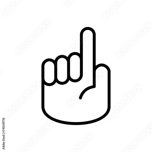 Hand icon vector. hand vector icon, palm