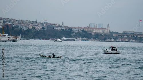 A fishing boat in the Bosphorus