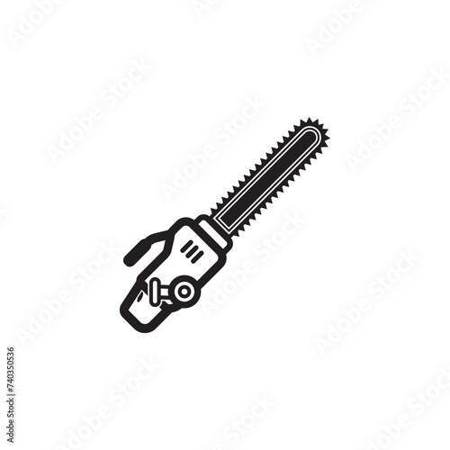 Wood saw machine icon, vector illustration template design © AR54K4 19