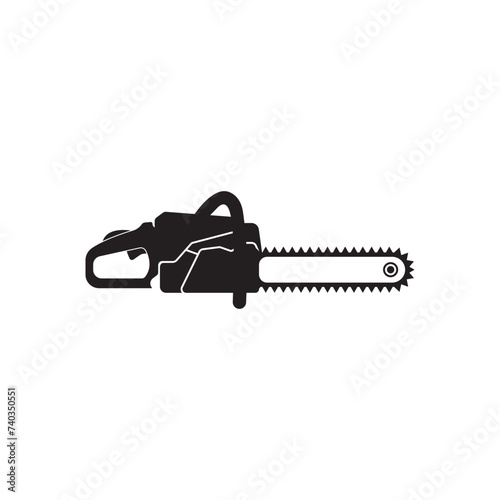 Wood saw machine icon, vector illustration template design