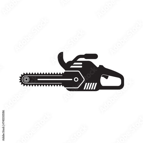 Wood saw machine icon, vector illustration template design