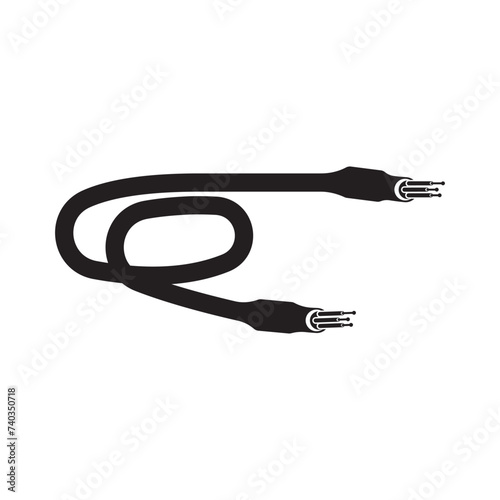 fiber optic cable icon. vector illustration symbol design
