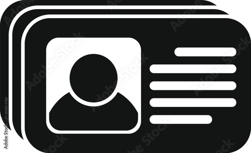Client bank risk icon simple vector. Data customer. Server crime safety