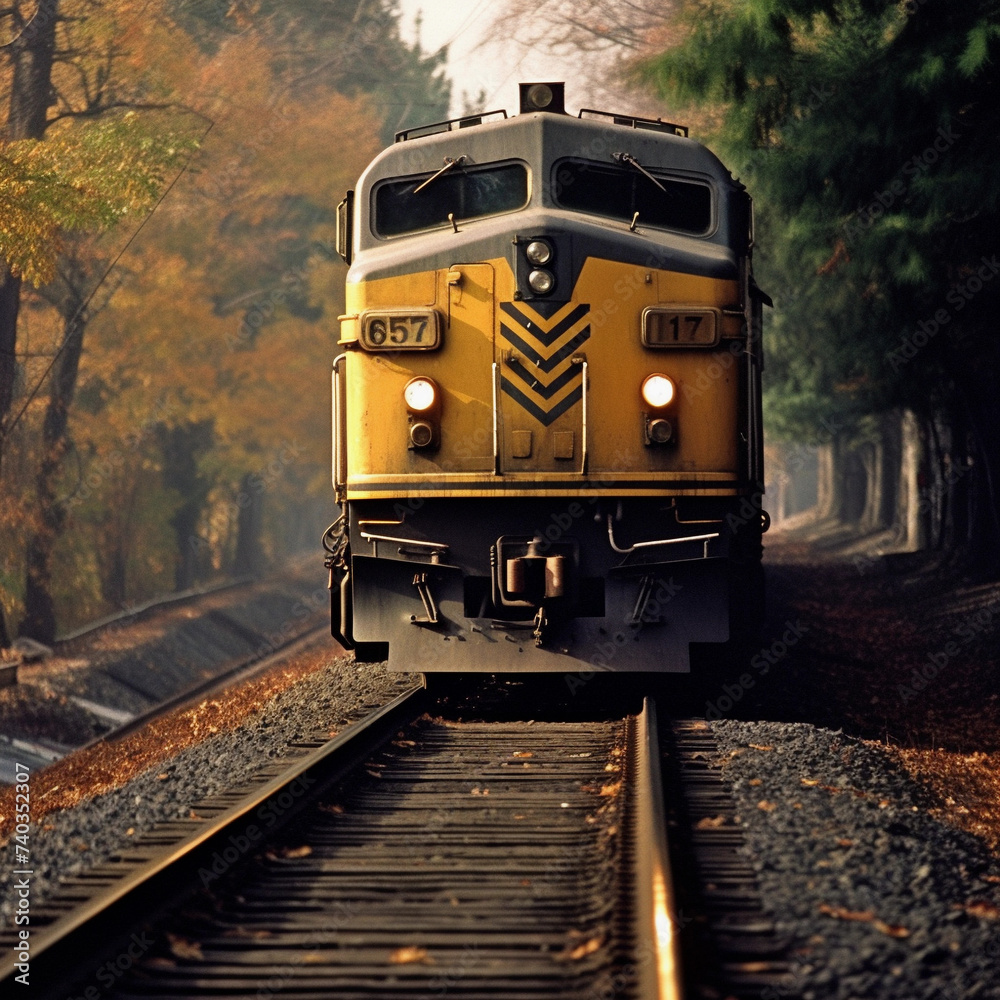 Naklejka premium train