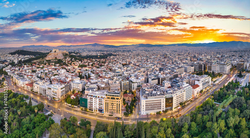 Athens, Greece Skyline Panorama