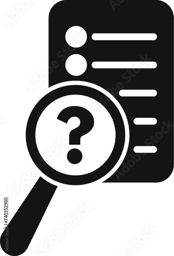 Search online document icon simple vector. People team. Identity safety