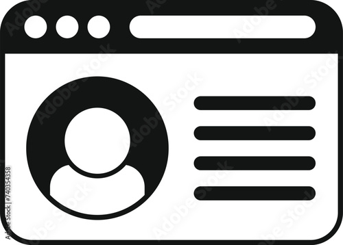 Client web surf icon simple vector. Money personal business. Market bank