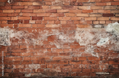 Brown brick wall, brick texture, aged wall
