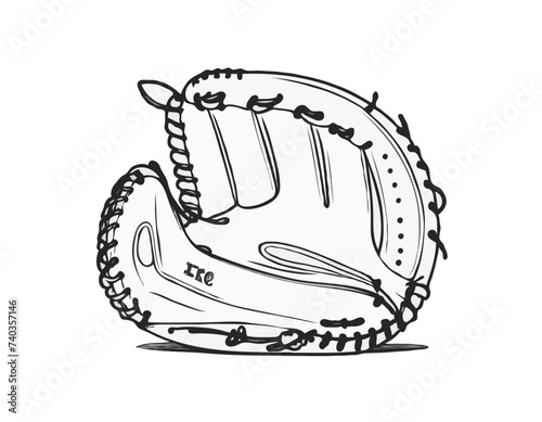 Sketch icon - Baseball glove
