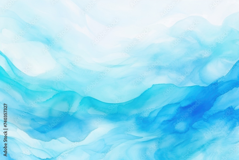 Blue azure turquoise abstract watercolor background, flow texture pattern wallpaper background Blue azure turquoise abstract watercolor background, flow texture pattern wallpaper background