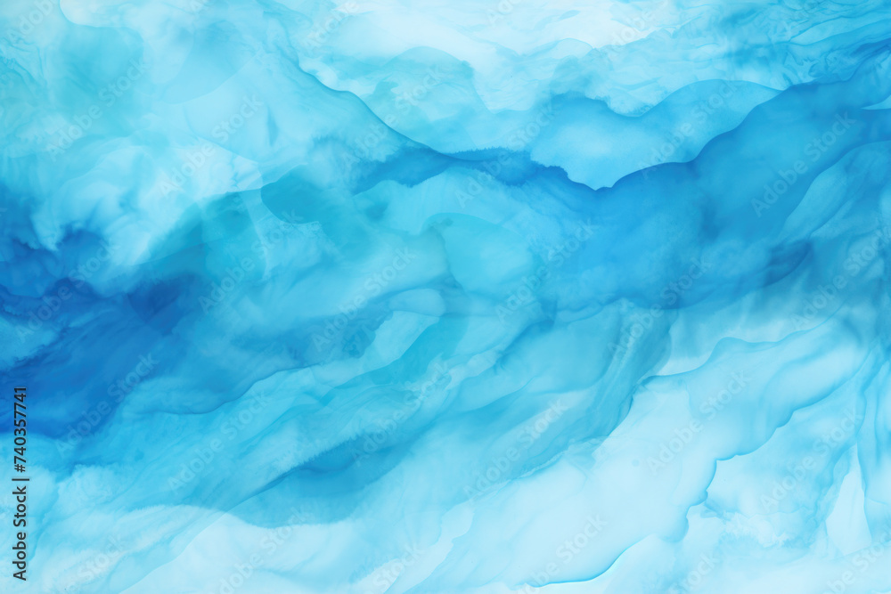 Blue azure turquoise abstract watercolor background, flow texture pattern wallpaper background Blue azure turquoise abstract watercolor background, flow texture pattern wallpaper background