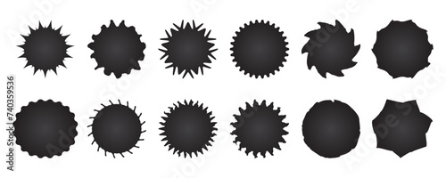 Set of Roughened Labels