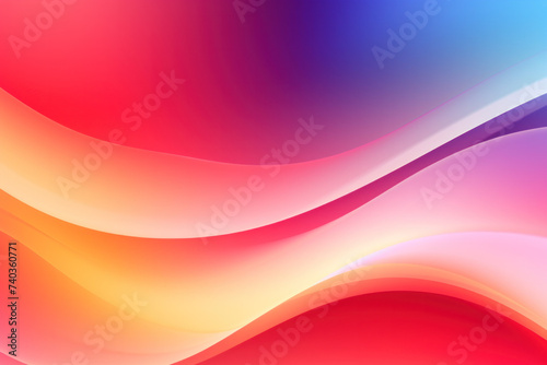 Vibrant gradient wave background, abstract composition