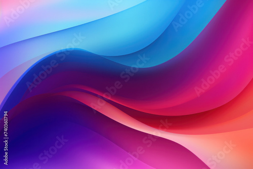 Vibrant gradient wave background, abstract composition