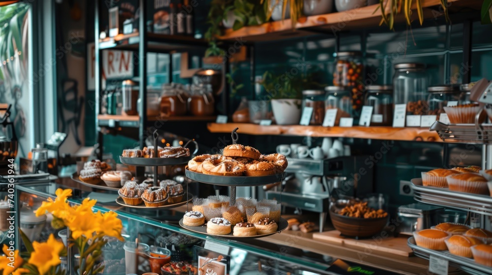 Coffee and Pastry Counter