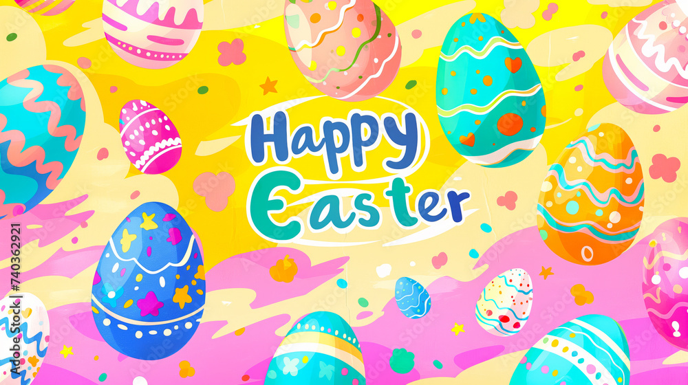Happy Easter Background Happy Easter Background