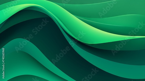 Abstract Organic Green Lines: Vibrant Wallpaper Background Illustration in Nature's Palette