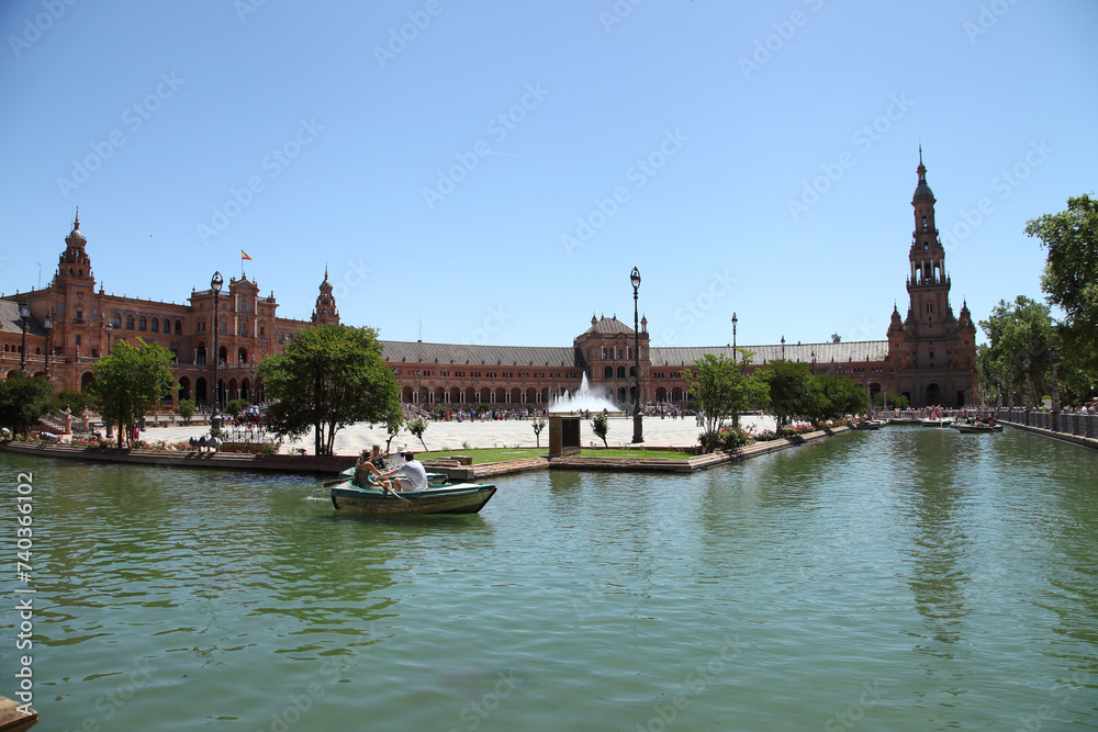 Fototapeta premium Lake Square in Spain