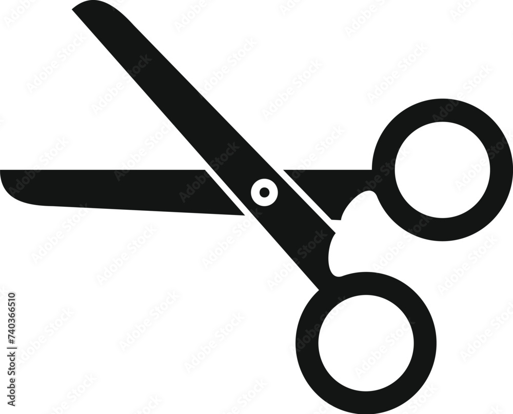Beauty salon scissors icon simple vector. Medical care. Female fashion